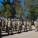 Fort McCoy Garrison Commander leads Army Band in Cranfest Parade