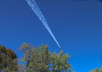 Fort McCoy Garrison Commander leads Army Band in Cranfest Parade