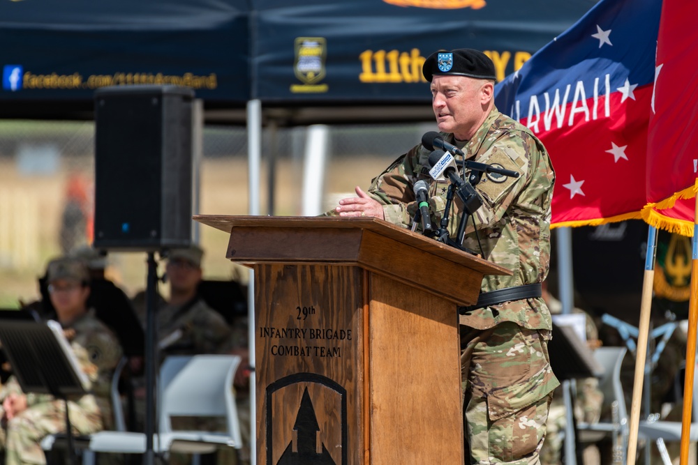 Maj. Gen. Stephen F. Logan becomes the 22nd Adjutant General for the State of Hawaii