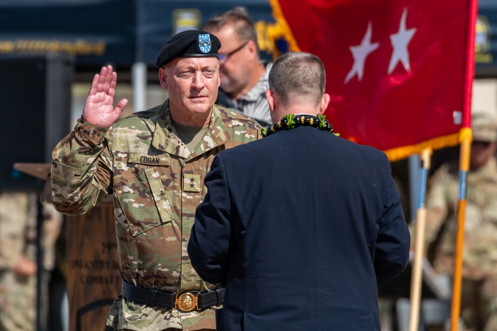 Maj. Gen. Stephen F. Logan becomes the 22nd Adjutant General for the State of Hawaii