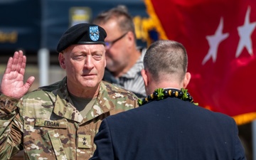 Maj. Gen. Stephen F. Logan becomes the 22nd Adjutant General of the State of Hawaii