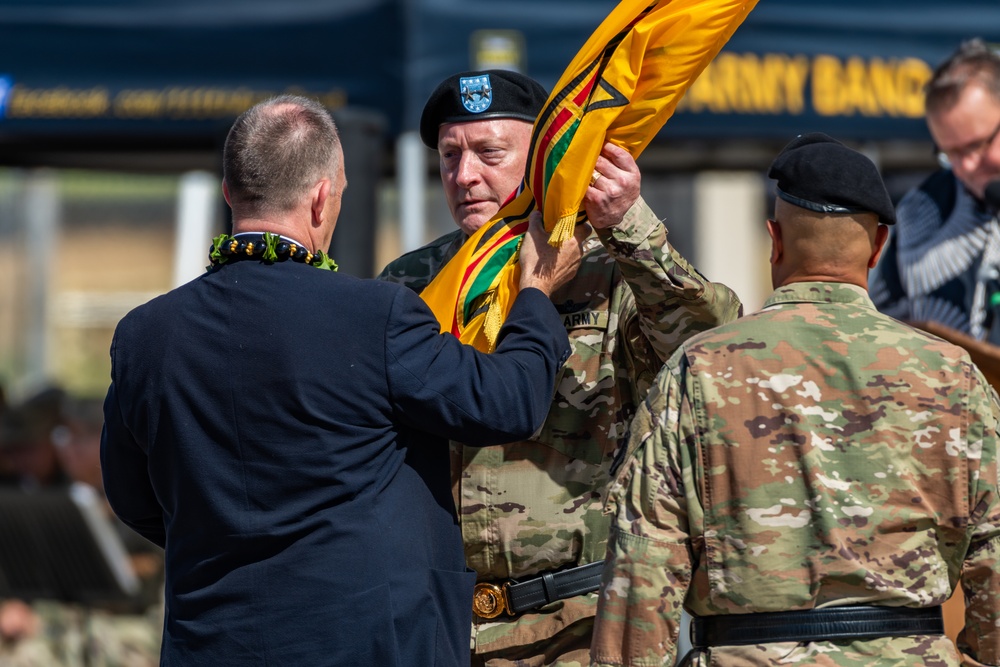 Maj. Gen. Stephen F. Logan becomes the 22nd Adjutant General for the State of Hawaii