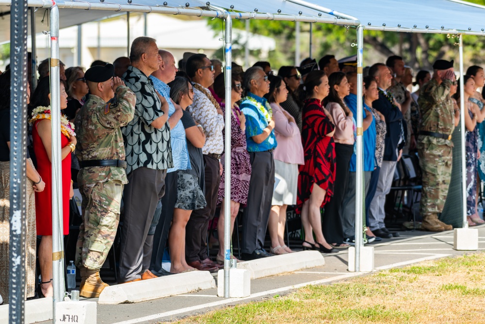 Maj. Gen. Stephen F. Logan becomes the 22nd Adjutant General for the State of Hawaii