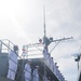 Emory S. Land Sailors Man the Rails During Arrival to Guam