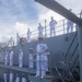 Emory S. Land Sailors Man the Rails During Arrival to Guam