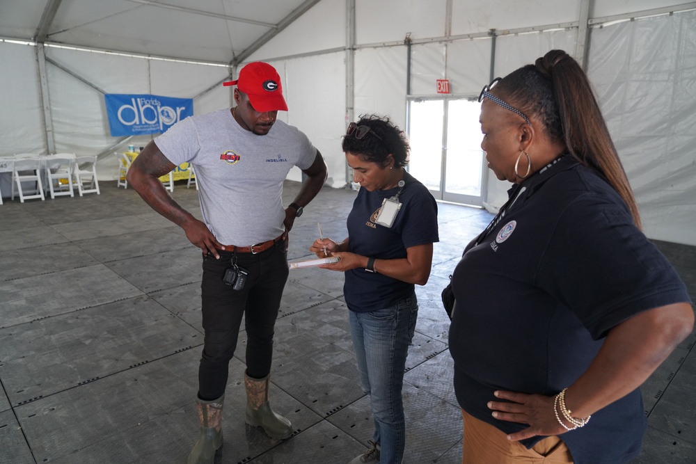 FEMA Disaster Survivor Assistance Teams Evaluates Space for a Multi-Agency Resource Center in Suwannee, Florida