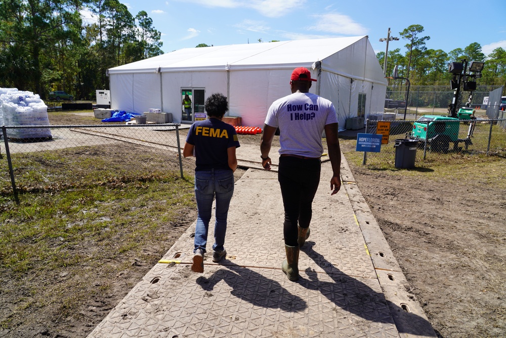 FEMA Disaster Survivor Assistance Teams Evaluates Space for a Multi-Agency Resource Center in Suwannee, Florida