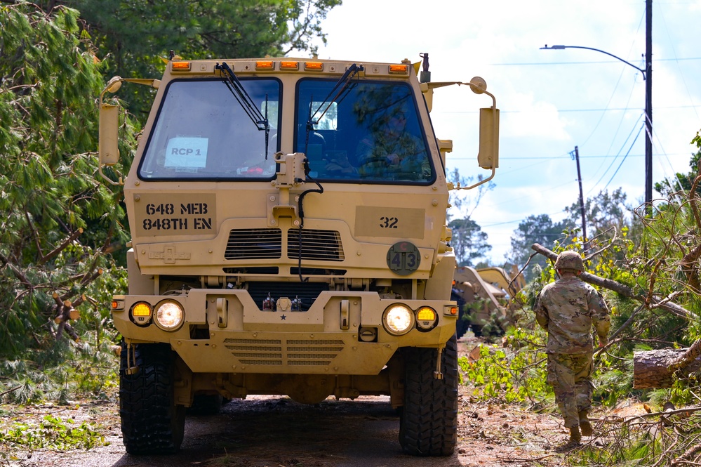 Georgia National Guardsmen provide response and recovery aid post Hurricane Helene