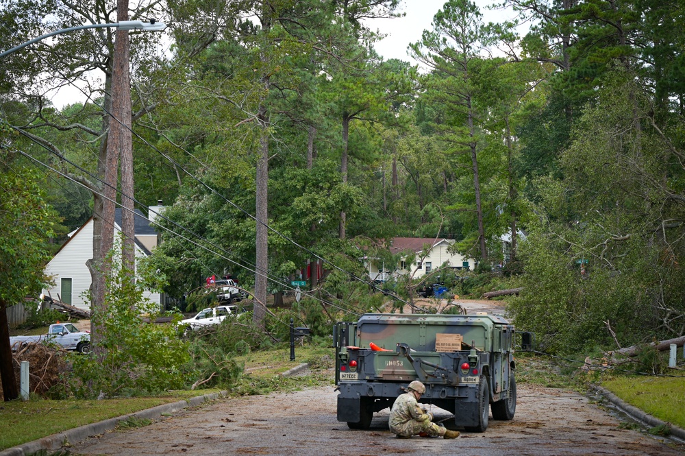 Georgia National Guardsmen provide response and recovery aid post Hurricane Helene