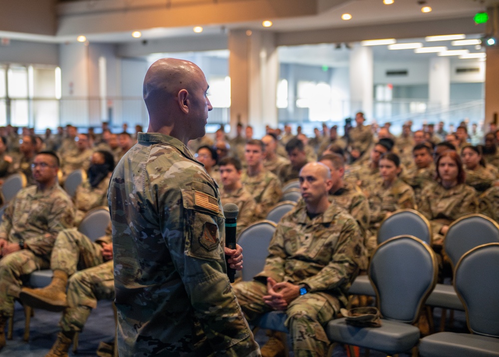 374 AW command team host first all-call