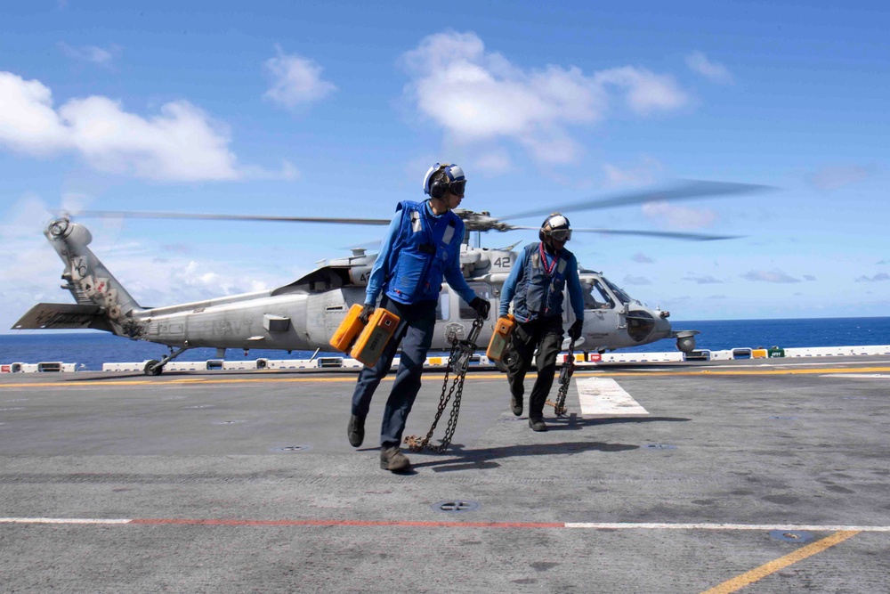 Boxer Conducts Flight Deck Operations