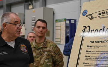 RAF Mildenhall Fire Department hosts Fire Prevention Week Proclamation signing