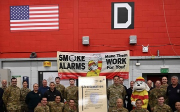 RAF Mildenhall Fire Department hosts Fire Prevention Week Proclamation signing