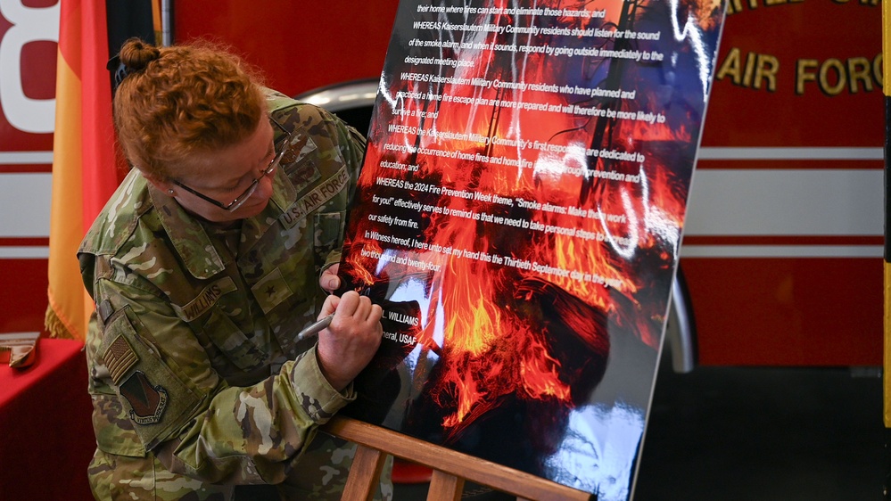 Ramstein AB commander kicks off 2024 fire prevention week