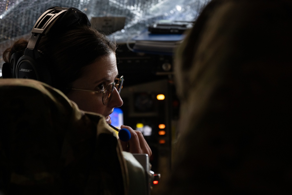 U.S. KC-135s refuel F-15s in U.S. Central Command