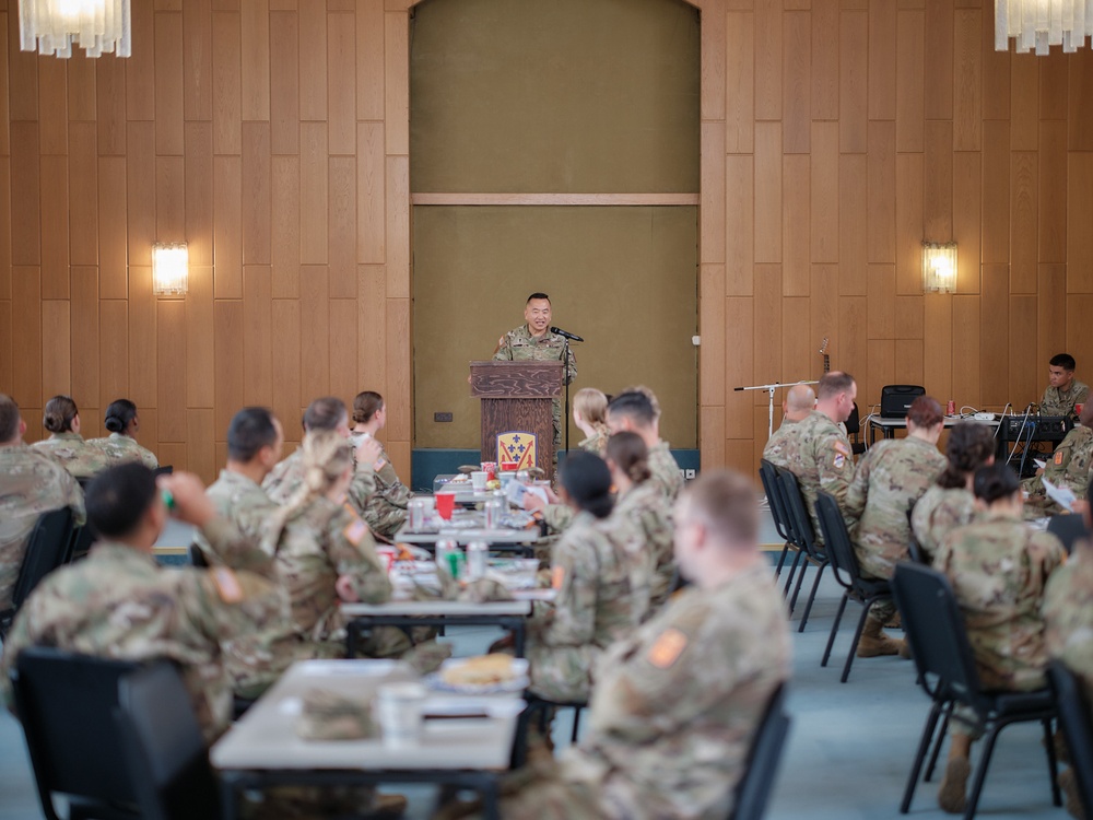 52nd ADA Brigade Hosts First Prayer Lunch at Sembach Chapel