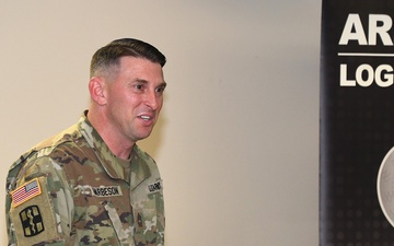 Master Sgt. Harbeson speaks