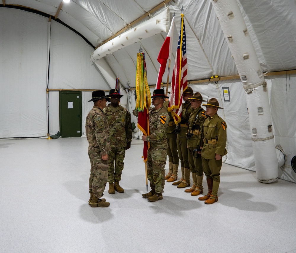 The Red Team Conducts Assumption of Responsibility Ceremony in Poland