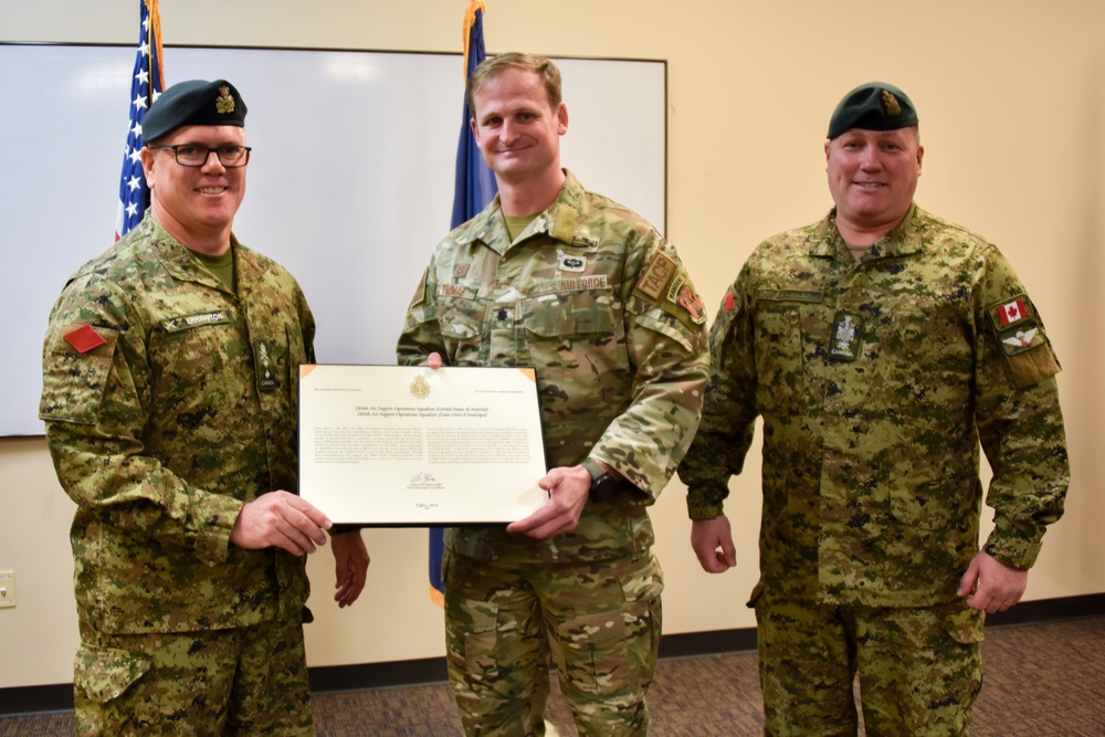 Canadian Armed Forces Awards Kansas ANG Unit with Top Honors