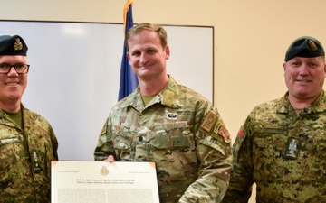 Canadian Armed Forces Awards Kansas ANG Unit with Top Honors