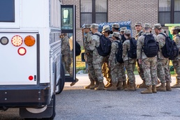 PSA: Yield the road to marching flights and buses