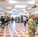 Soldiers Line Up for a Hot Meal