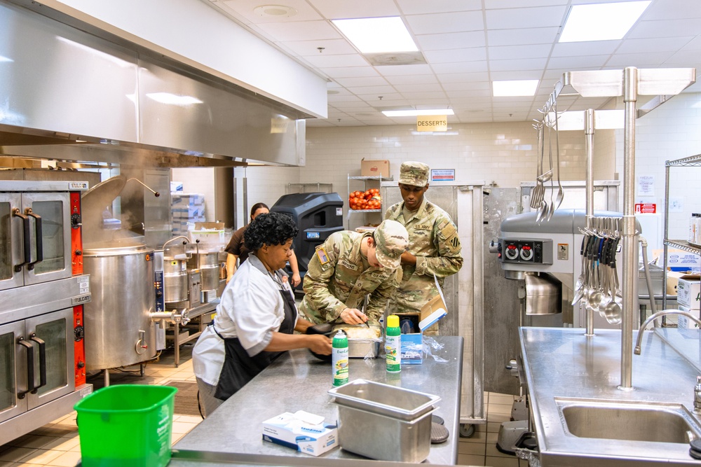 Feeding Soldiers a Hot Meal