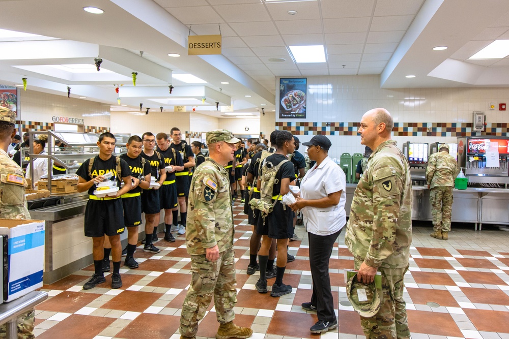 Feeding Soldiers a Hot Meal