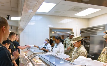 Feeding Soldiers a Hot Meal