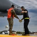 Marking 30 years; B-1B Lancer performs hot pit refuel at Grand Forks AFB