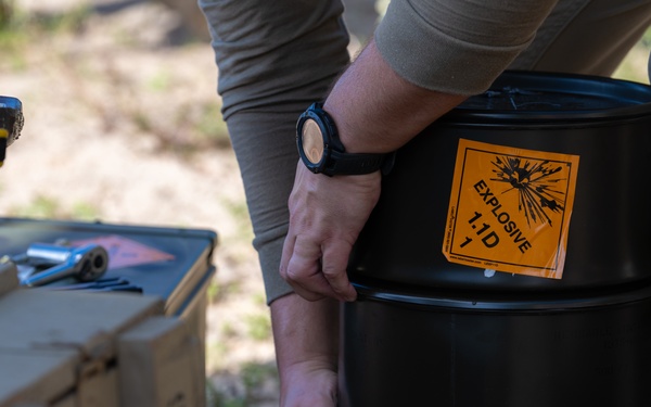 RED HORSE Practices the Art of Explosives and Safety