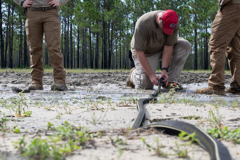 RED HORSE Practices the Art of Explosives and Safety