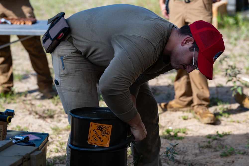 RED HORSE Practices the Art of Explosives and Safety