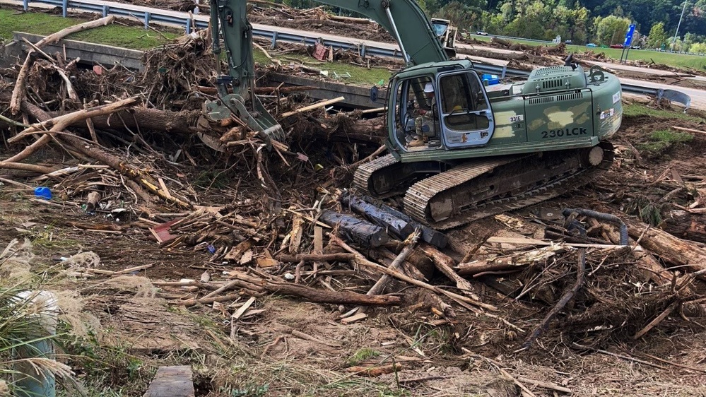 Engineers from the Tennessee National Guard continue East Tennessee recovery efforts