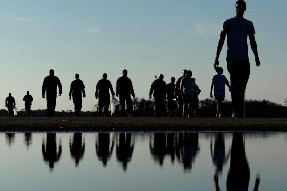 Service members clean MacDill’s flight line, prepare for inbound aircraft