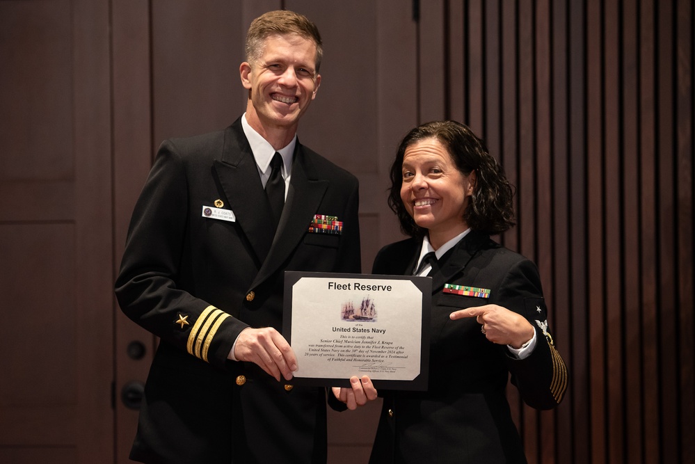 Senior Chief Jennifer Krupa Retires after 20 Years
