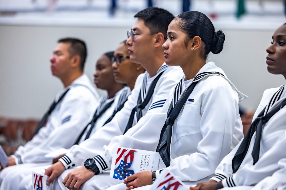 Joint Base San Antonio hosts naturalization ceremony for Sailors