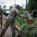 Georgia National Guard Soldiers conduct road clearing operations in Augusta