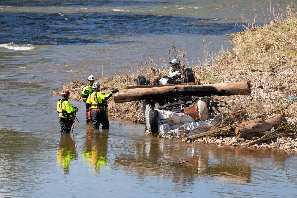 Hurricane Helene Recovery Operation in Haywood County, NC