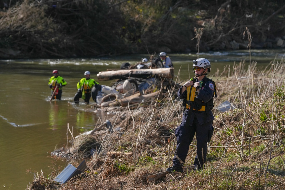 Hurricane Helene Recovery Operation in Haywood County, NC