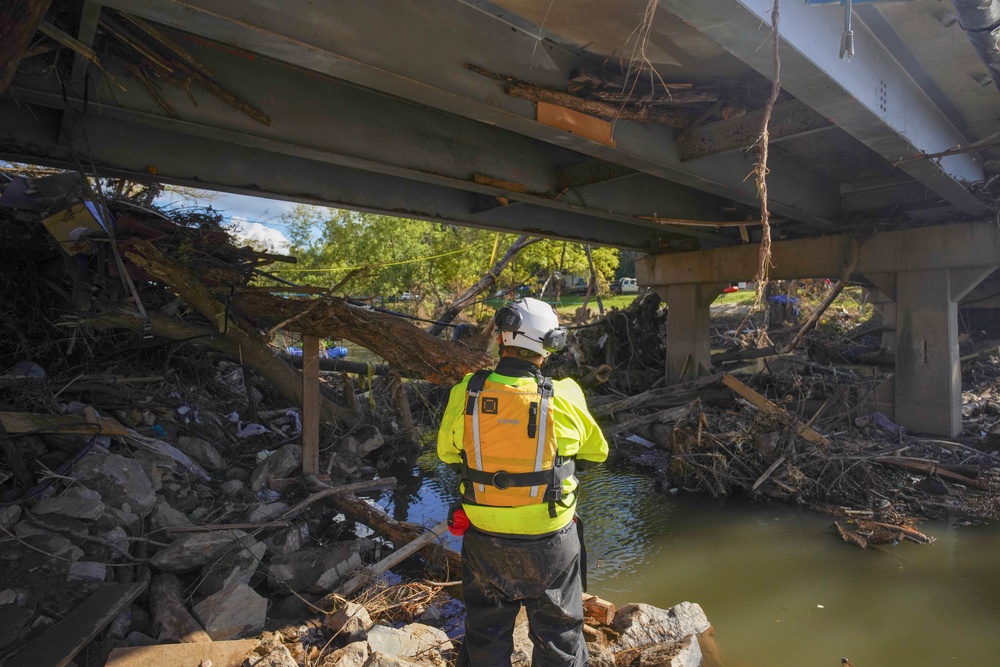 Hurricane Helene Recovery Operation in Haywood County, NC