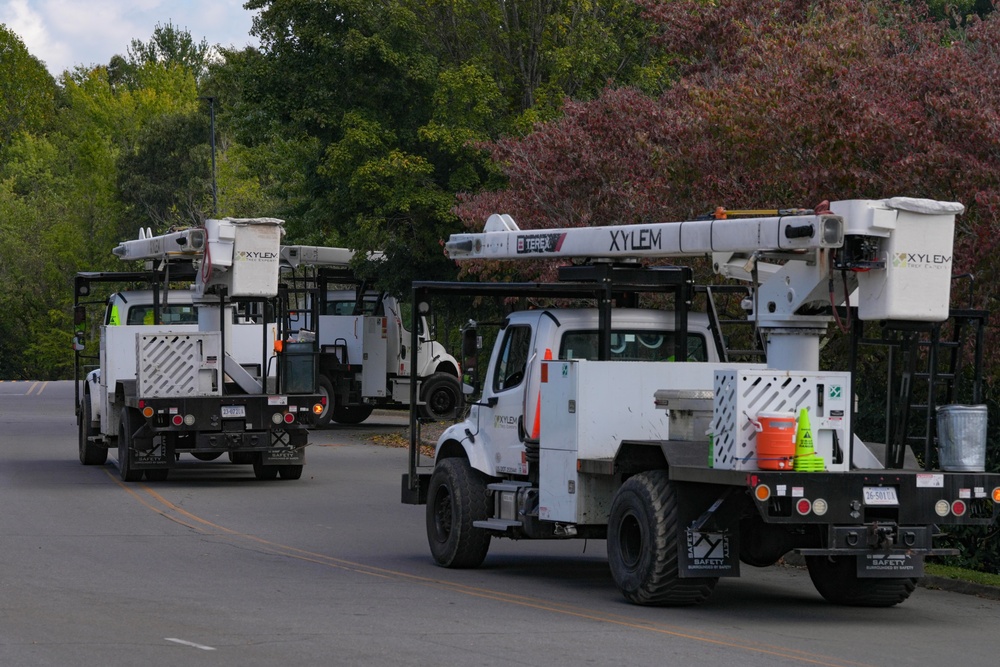 Hurricane Helene Utility Recovery Operation in Haywood County, NC