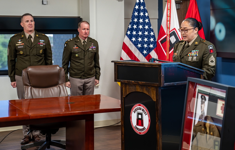 S/Sgt Waverly Woodson Conference Room Dedication