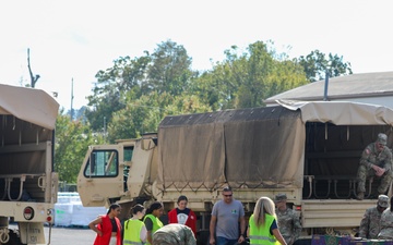 Supply mission to Hampton Valley Forge Fire Department