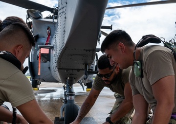 721st CRS train MRA concepts on Kadena HH-60Ws