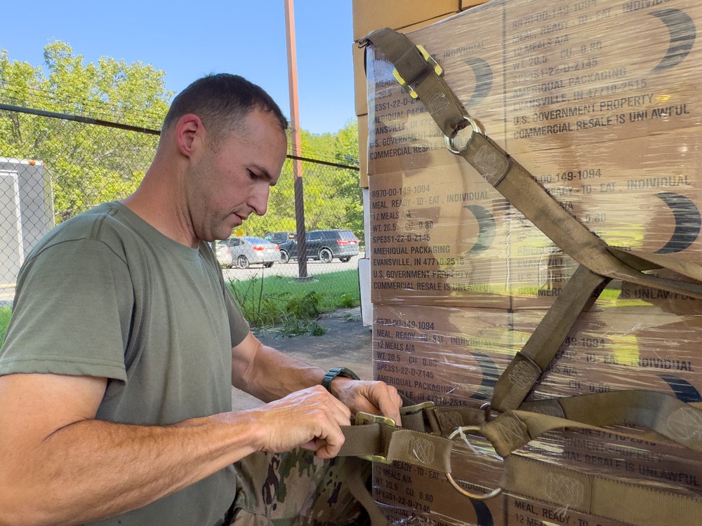 Arkansas National Guard Supplies MREs for Hurricane Helene Recovery Support