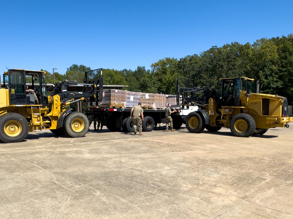 Arkansas National Guard Supplies MREs for Hurricane Helene Recovery Support