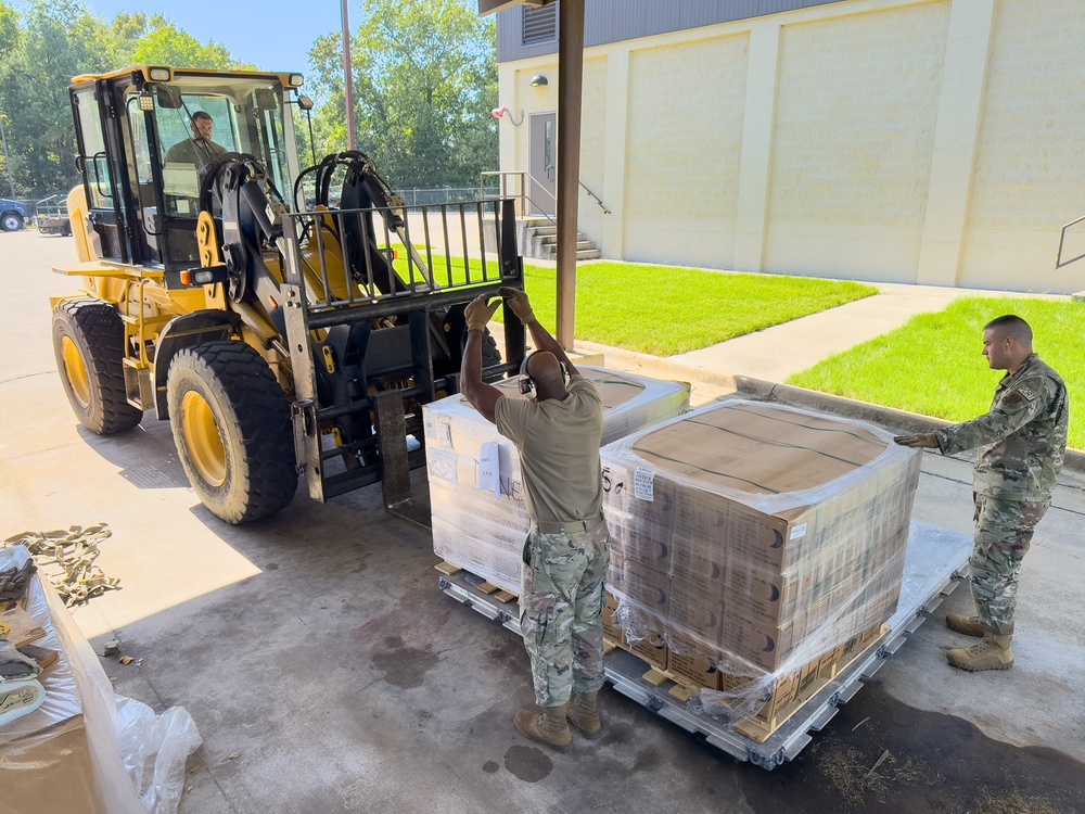 Arkansas National Guard Supplies MREs for Hurricane Helene Recovery Support