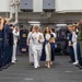 USS Ronald Reagan (CVN 76) hosts a change of command ceremony