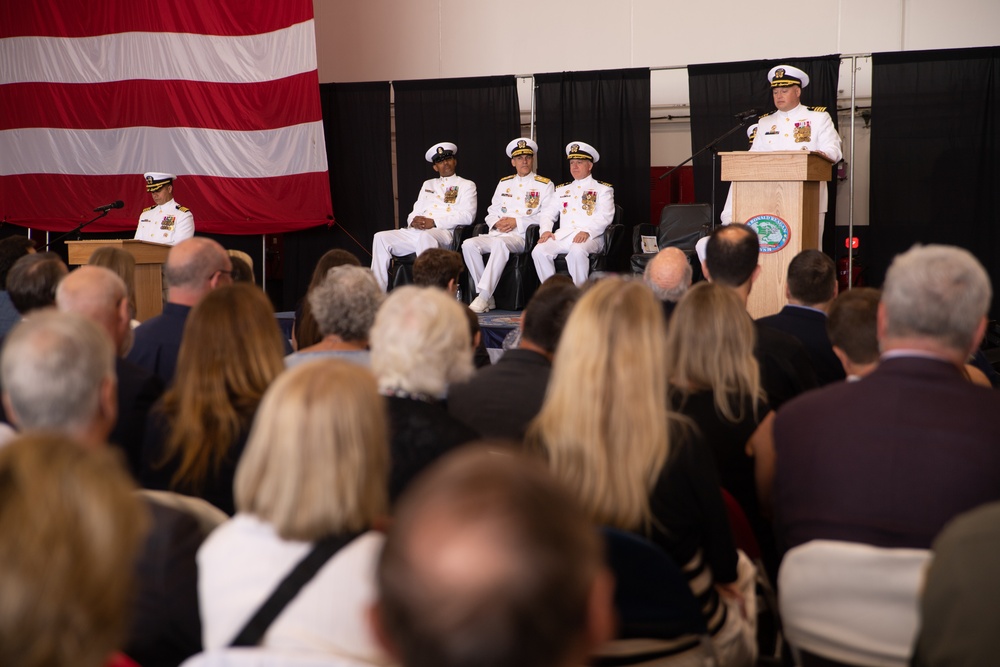 USS Ronald Reagan (CVN 76) hosts a change of command ceremony